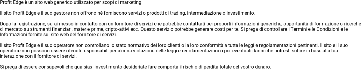 Avviso rischio Desktop